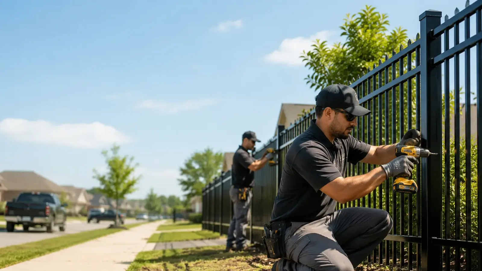 Metal Fence Installation in Italy, TX